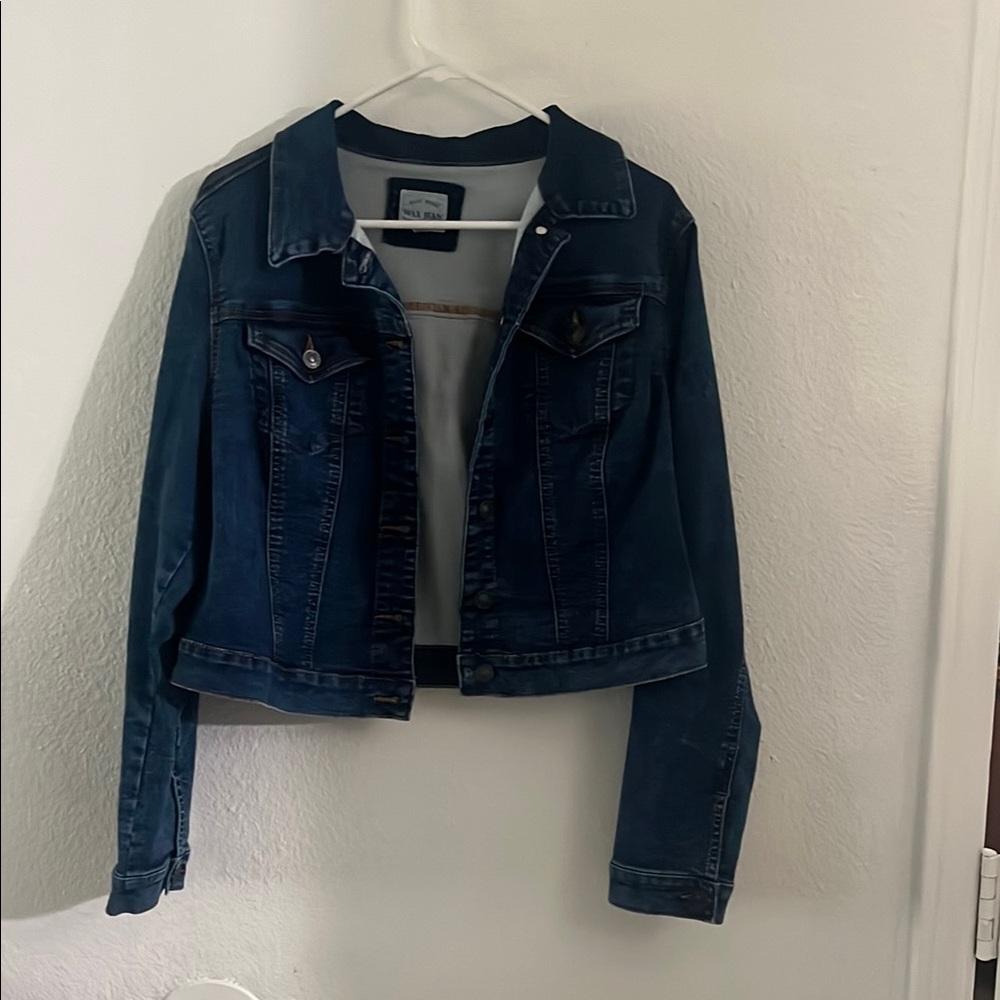 Wax Jean Blue Cropped Jean Jacket